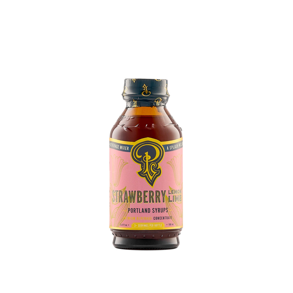 Portland Syrups - Strawberry Lemon-Lime Syrup – Small-Batch, Handcrafted in Oregon - Nolo Miami