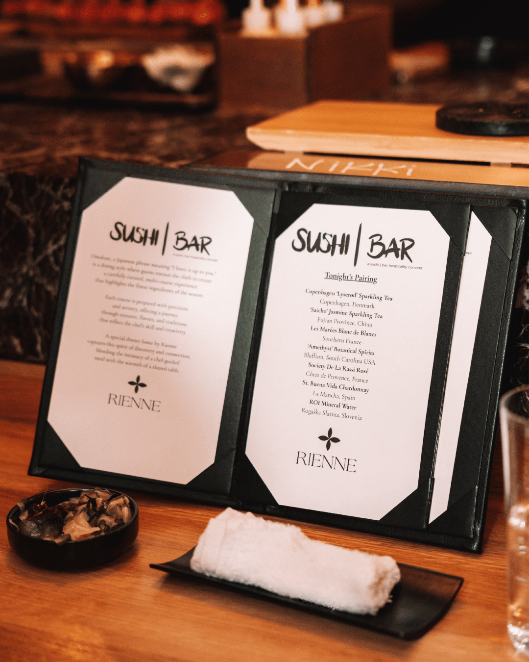 Sushi Bar Miami Beach × Rienne: Zero-Proof Pairing Omakase