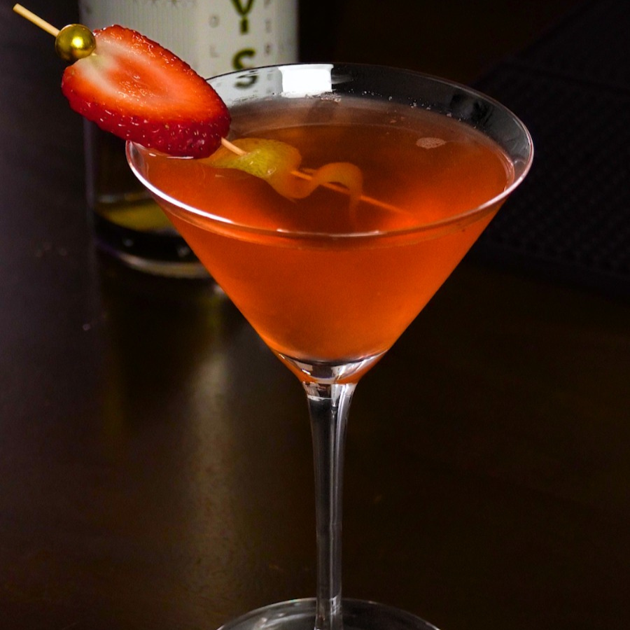 Amethyst: Lemon Cucumber Serrano - 🍓 Strawberry Kiss Cocktail