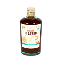 Bottle of Amaro Liborio on a white background