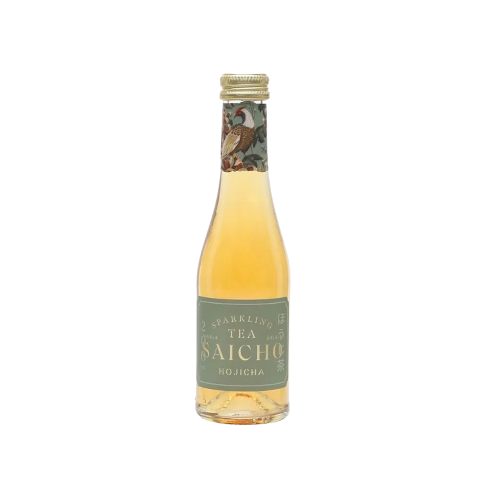 Saicho Hojicha non-alcoholic sparkling tea bottle 750ml 