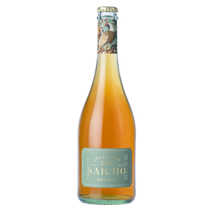 Saicho Hojicha non-alcoholic sparkling tea bottle 750ml 