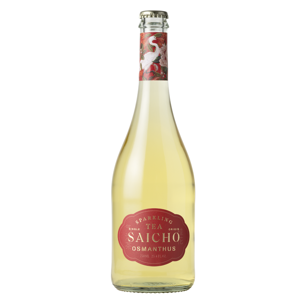 Saicho Osmanthus non-alcoholic sparkling tea bottle 750ml 