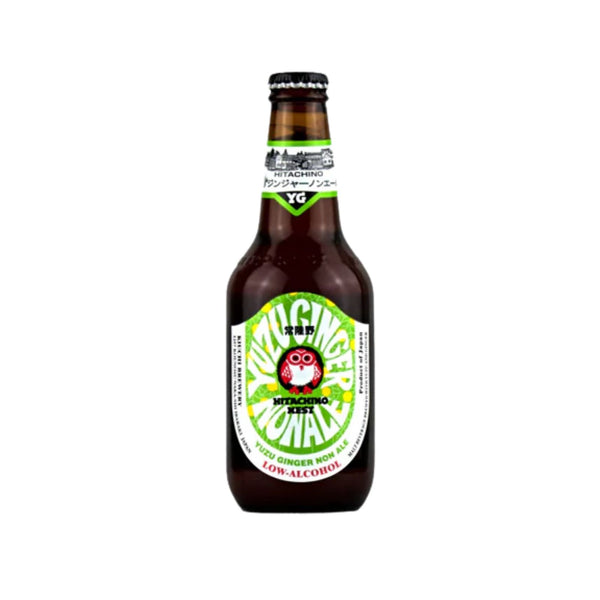 Hitachino Nest Yuzu Ginger — non-alcoholic Japanese ale, 4-pack