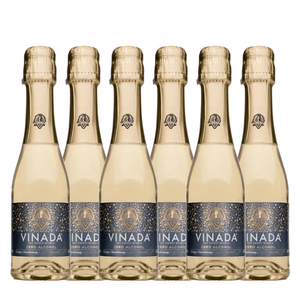 Rienne_Six bottles of Vinada zero alcohol sparkling wine on a white background
