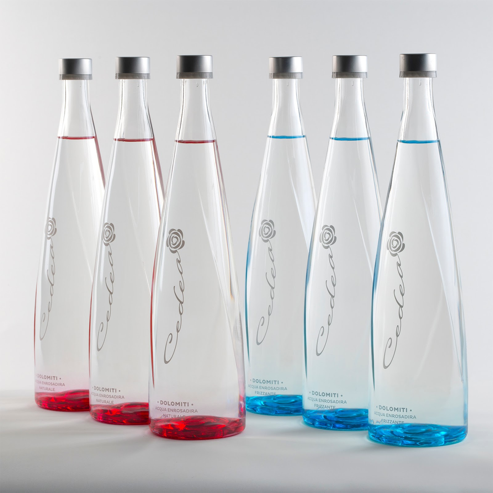 Cedea Sparkling Water — naturally alkaline mineral water from the Italian Dolomites