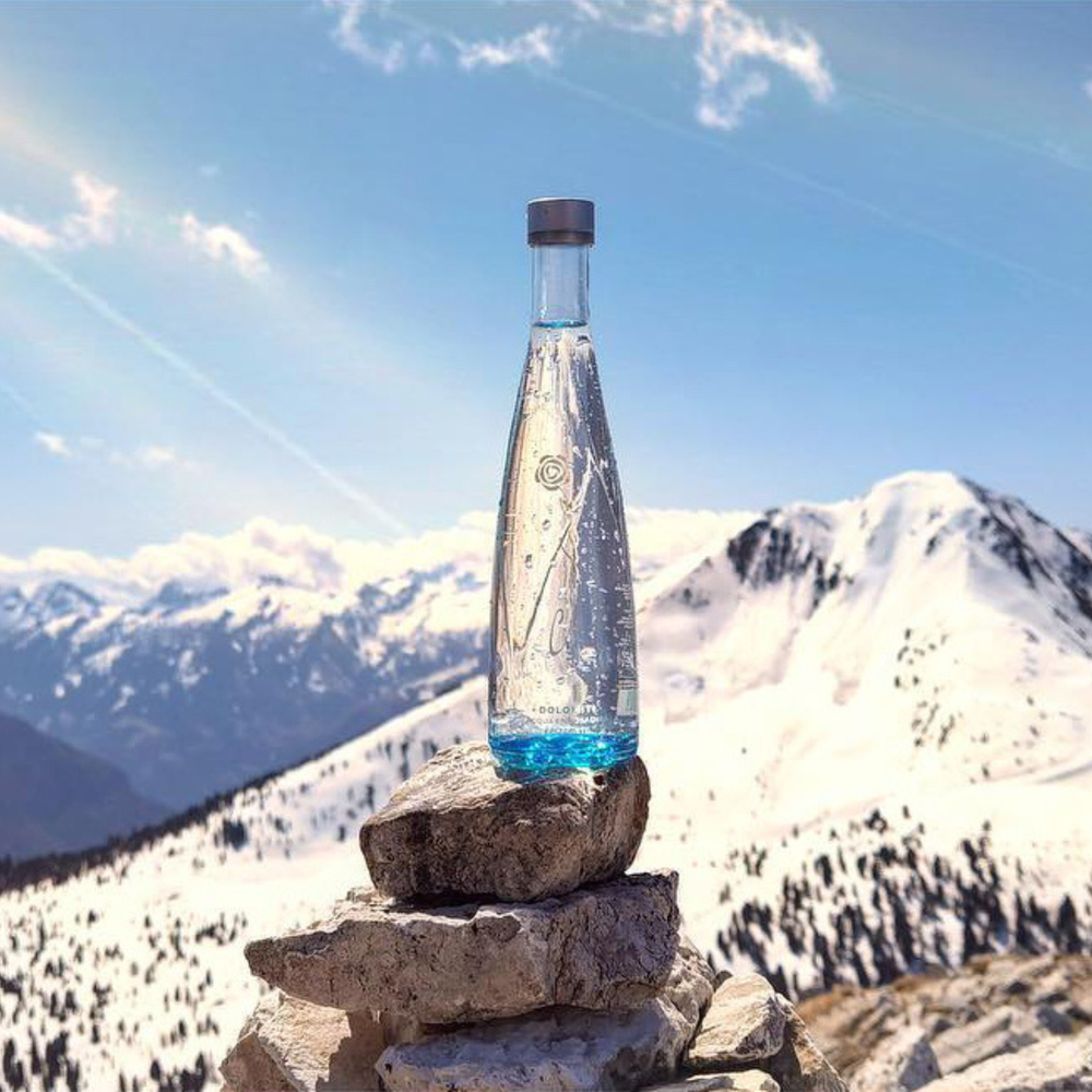 Cedea Sparkling Water — naturally alkaline mineral water from the Italian Dolomites