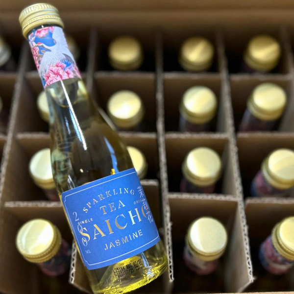 Saicho Sparkling Tea Jasmine — Soft & Fragrant | 200 ml Bottle