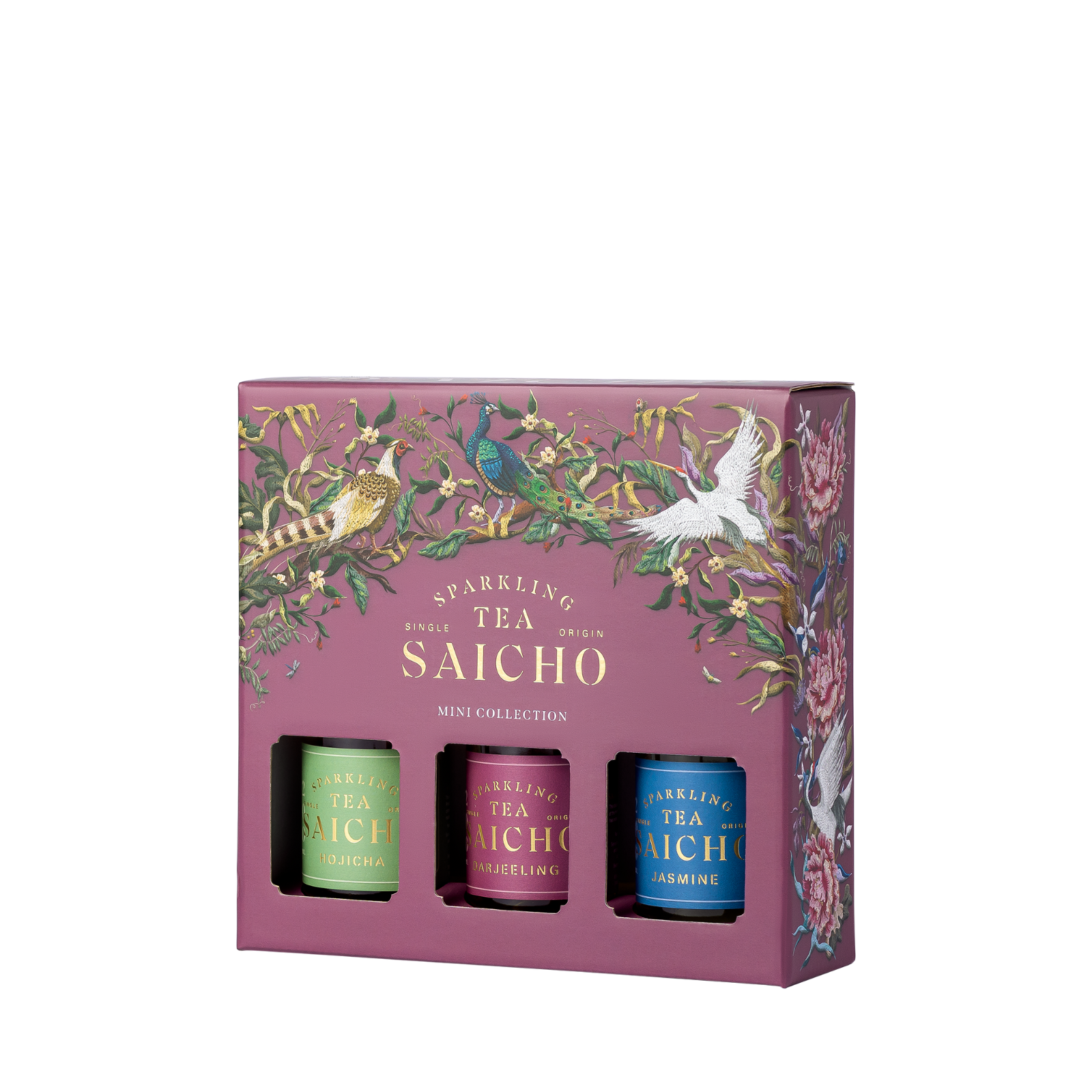 Saicho Sparkling Tea – Mini Collection Gift Set | Jasmine, Hojicha & Darjeeling