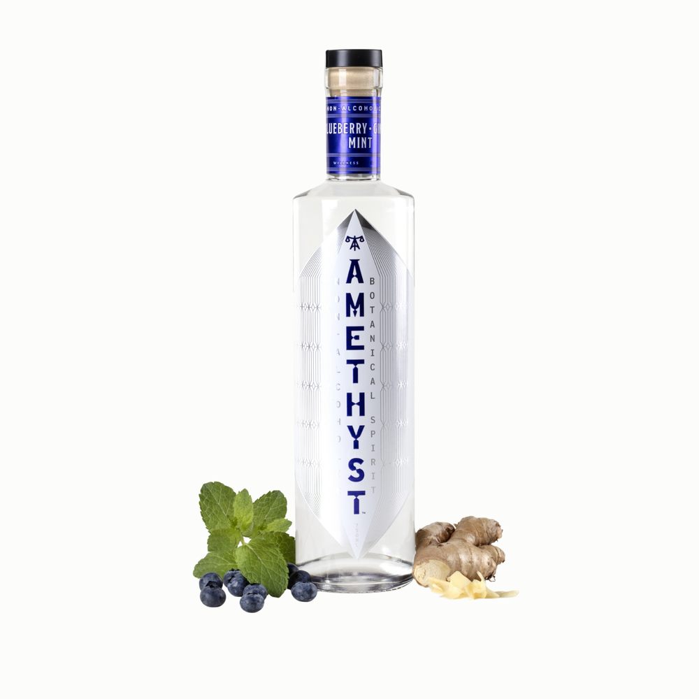 Amethyst Blueberry Ginger Mint — non-alcoholic botanical spirit