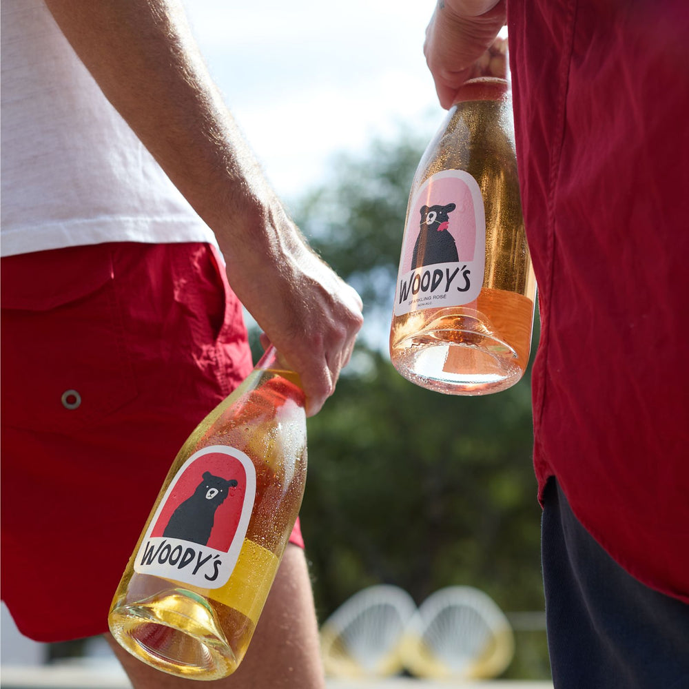 Woody's Blanc de Blancs — non-alcoholic American sparkling wine