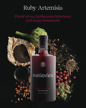Rasāsvāda Ruby Artemisia – A Restorative, Botanical Non-Alcoholic Spirit